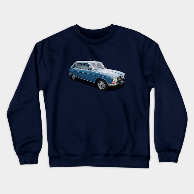 1973 Renault R16 TX in blue Crewneck Sweatshirt by candcretro